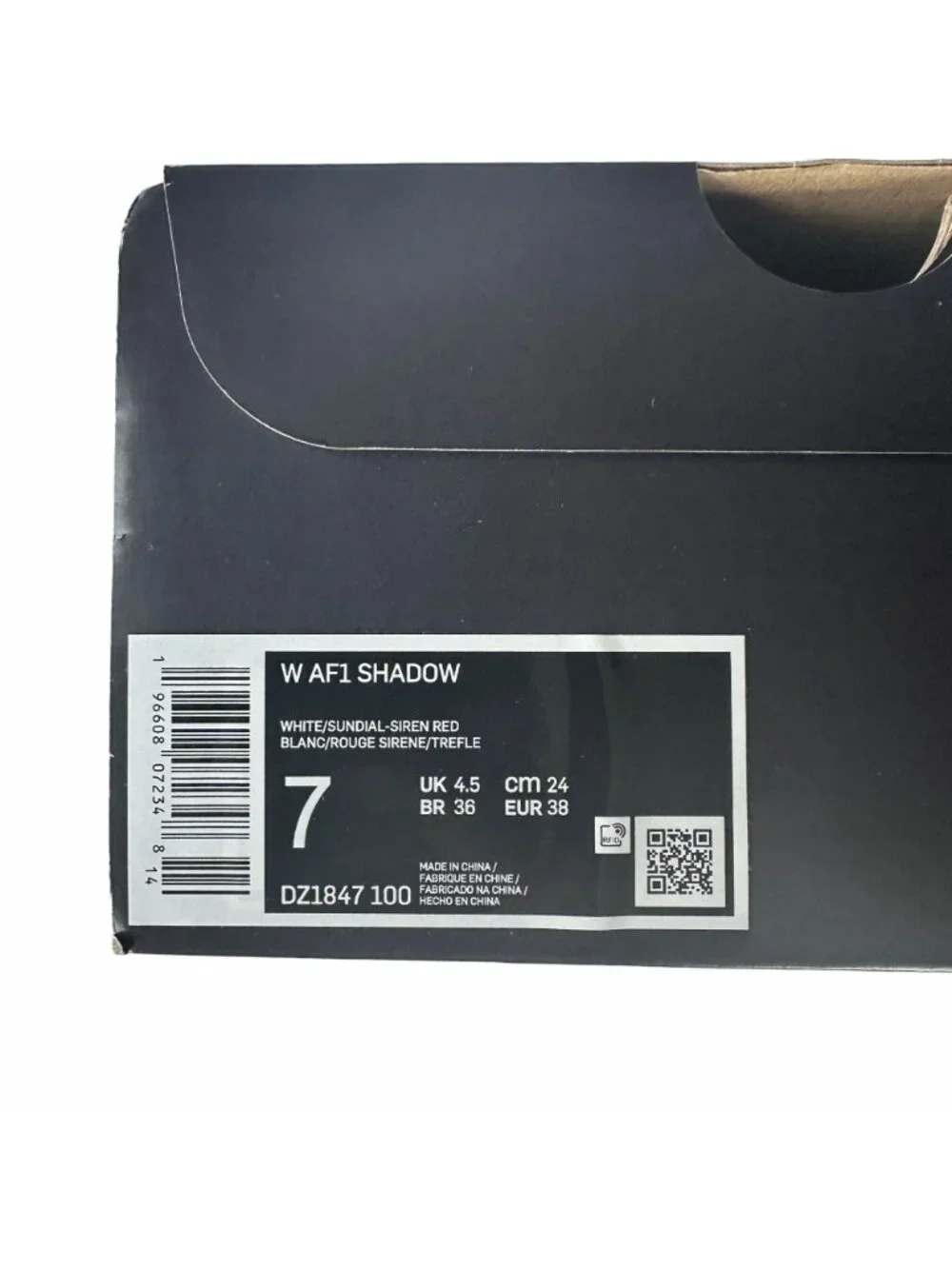 ⭐Nike Air Force 1 Shadow 7 Women's Retro Shoes Sneakers White Orange DZ1847-100 - Picture 12 of 14